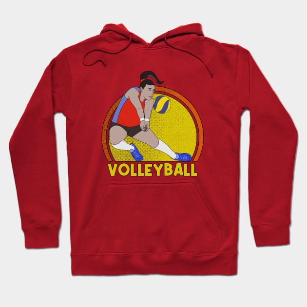 Volleyball Player Hoodie by DiegoCarvalho